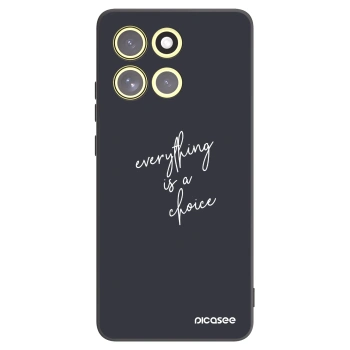 Picasee silikonowe czarne etui na Motorola Moto G86 5G - Everything is a choice