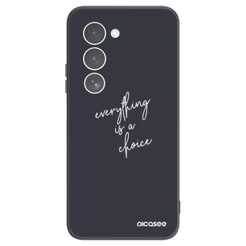 Picasee silikonowe czarne etui na Xiaomi Redmi 15 5G - Everything is a choice