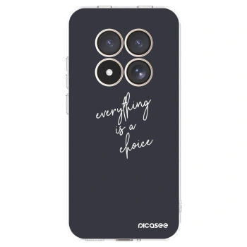 Picasee silikonowe przeźroczyste etui na Xiaomi Redmi Note 15 Pro 4G - Everything is a choice