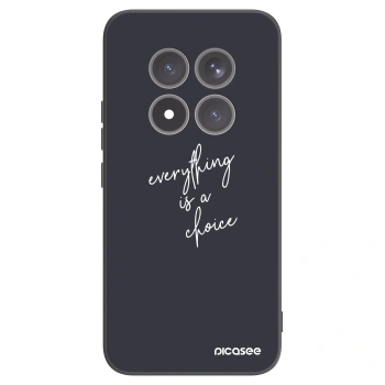 Picasee silikonowe czarne etui na Xiaomi Redmi Note 15 Pro+ - Everything is a choice