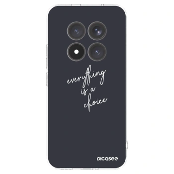 Picasee silikonowe przeźroczyste etui na Xiaomi Redmi Note 15 Pro+ - Everything is a choice