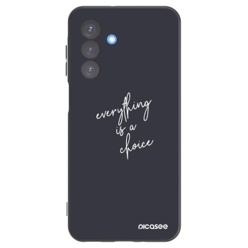 Picasee silikonowe czarne etui na Samsung Galaxy A17 5G - Everything is a choice