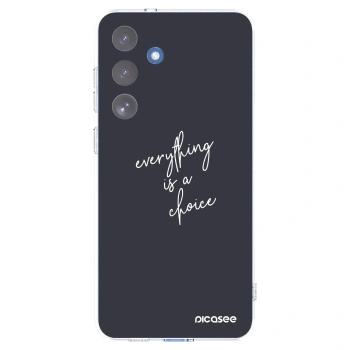Picasee silikonowe przeźroczyste etui na Samsung Galaxy S25 FE 5G - Everything is a choice