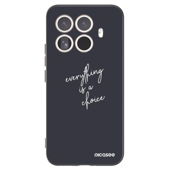 Picasee silikonowe czarne etui na Xiaomi 15T Pro - Everything is a choice