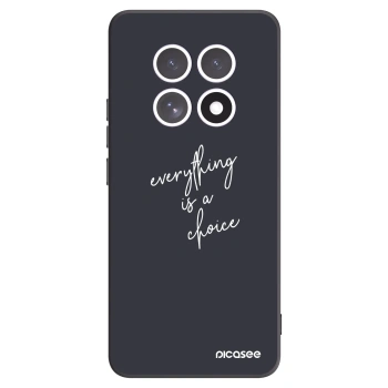 Picasee silikonowe czarne etui na Xiaomi Redmi Note 15 4G - Everything is a choice