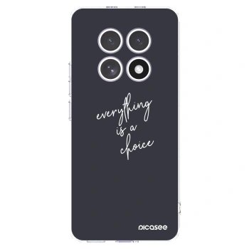 Picasee silikonowe przeźroczyste etui na Xiaomi Redmi Note 15 4G - Everything is a choice