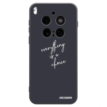 Picasee silikonowe czarne etui na Vivo X300 Pro - Everything is a choice