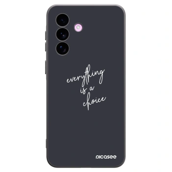 Picasee silikonowe czarne etui na Samsung Galaxy A57 5G - Everything is a choice