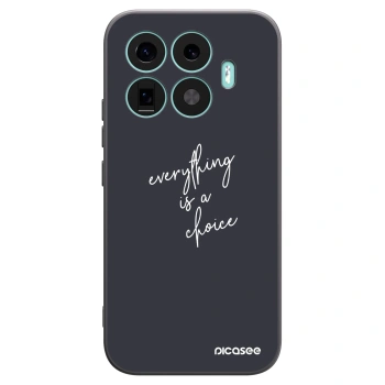 Picasee silikonowe czarne etui na Xiaomi 17T - Everything is a choice