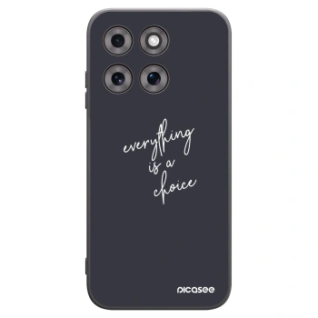 Picasee silikonowe czarne etui na Motorola Moto G77 - Everything is a choice