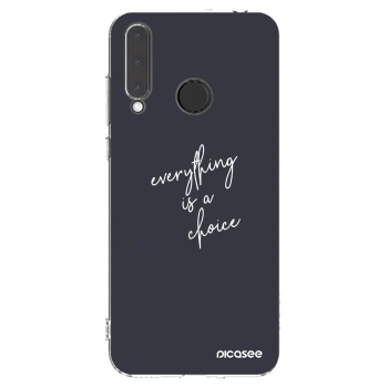 Picasee silikonowe przeźroczyste etui na Honor 20 Lite - Everything is a choice
