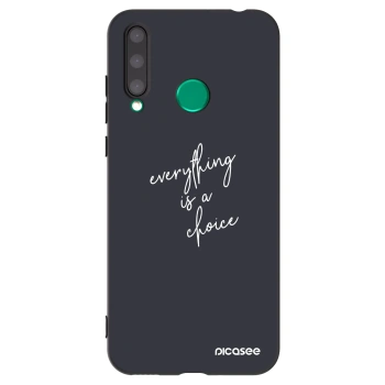 Picasee silikonowe czarne etui na Honor 20 Lite - Everything is a choice