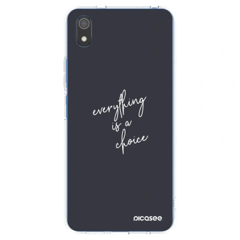 Picasee silikonowe przeźroczyste etui na Xiaomi Redmi 7A - Everything is a choice
