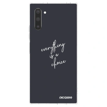 Picasee silikonowe przeźroczyste etui na Samsung Galaxy Note 10 N970F - Everything is a choice