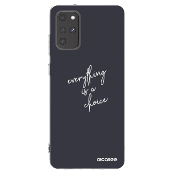 Picasee silikonowe przeźroczyste etui na Samsung Galaxy S20+ G985F - Everything is a choice