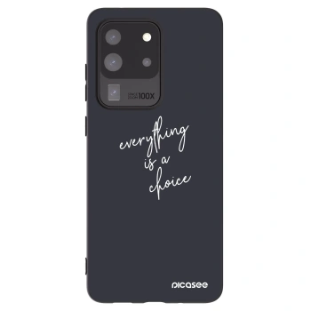 Picasee silikonowe czarne etui na Samsung Galaxy S20 Ultra 5G G988F - Everything is a choice