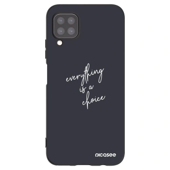 Picasee silikonowe czarne etui na Huawei P40 Lite - Everything is a choice