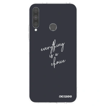 Picasee silikonowe przeźroczyste etui na Huawei P40 Lite E - Everything is a choice