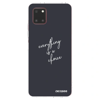 Picasee silikonowe przeźroczyste etui na Samsung Galaxy Note 10 Lite N770F - Everything is a choice