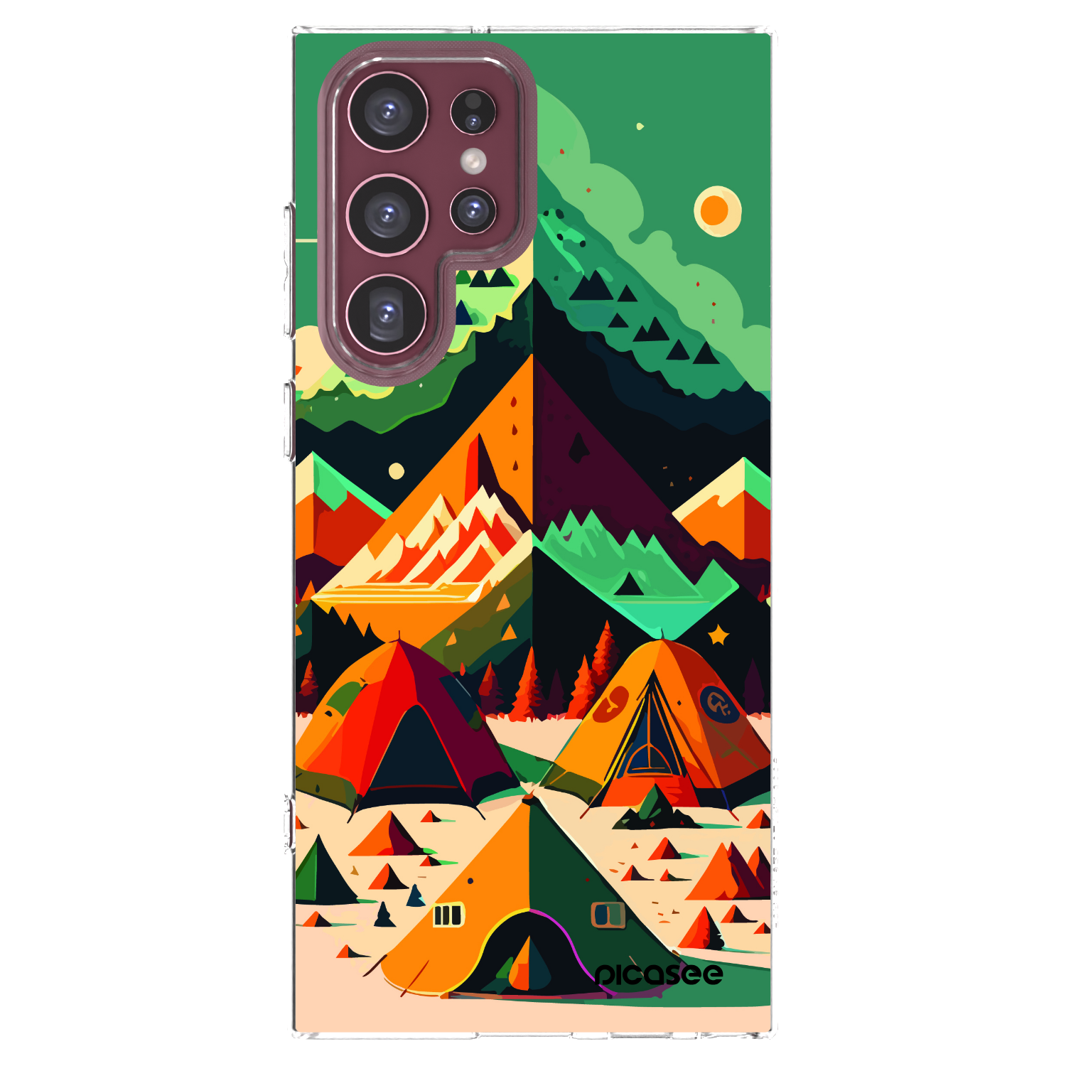 Picasee silikonowe przeźroczyste etui na Samsung Galaxy S22 Ultra 5G - Alaska