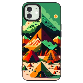 Picasee silikonowe czarne etui na Apple iPhone 12 - Alaska