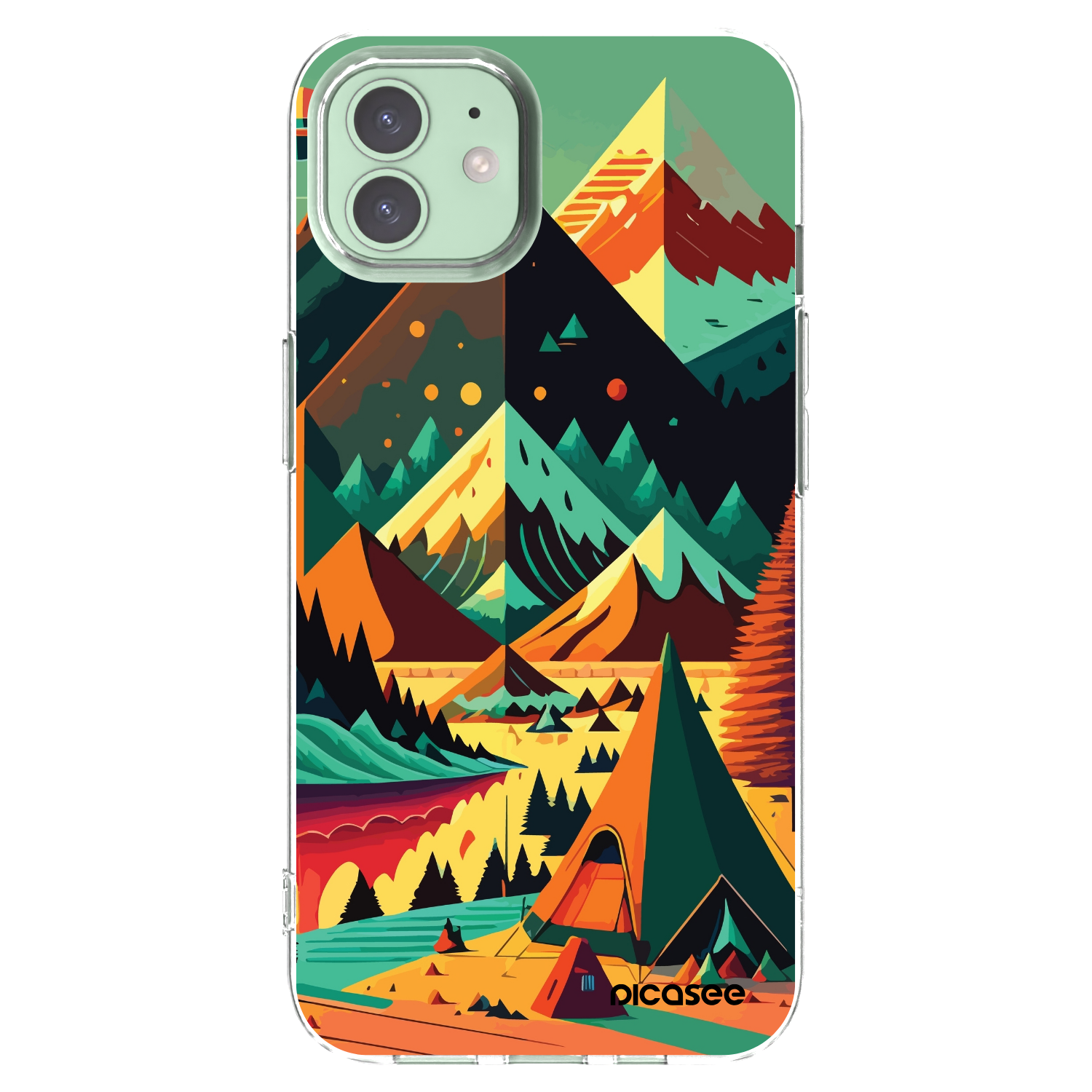 Picasee silikonowe przeźroczyste etui na Apple iPhone 12 - Colorado