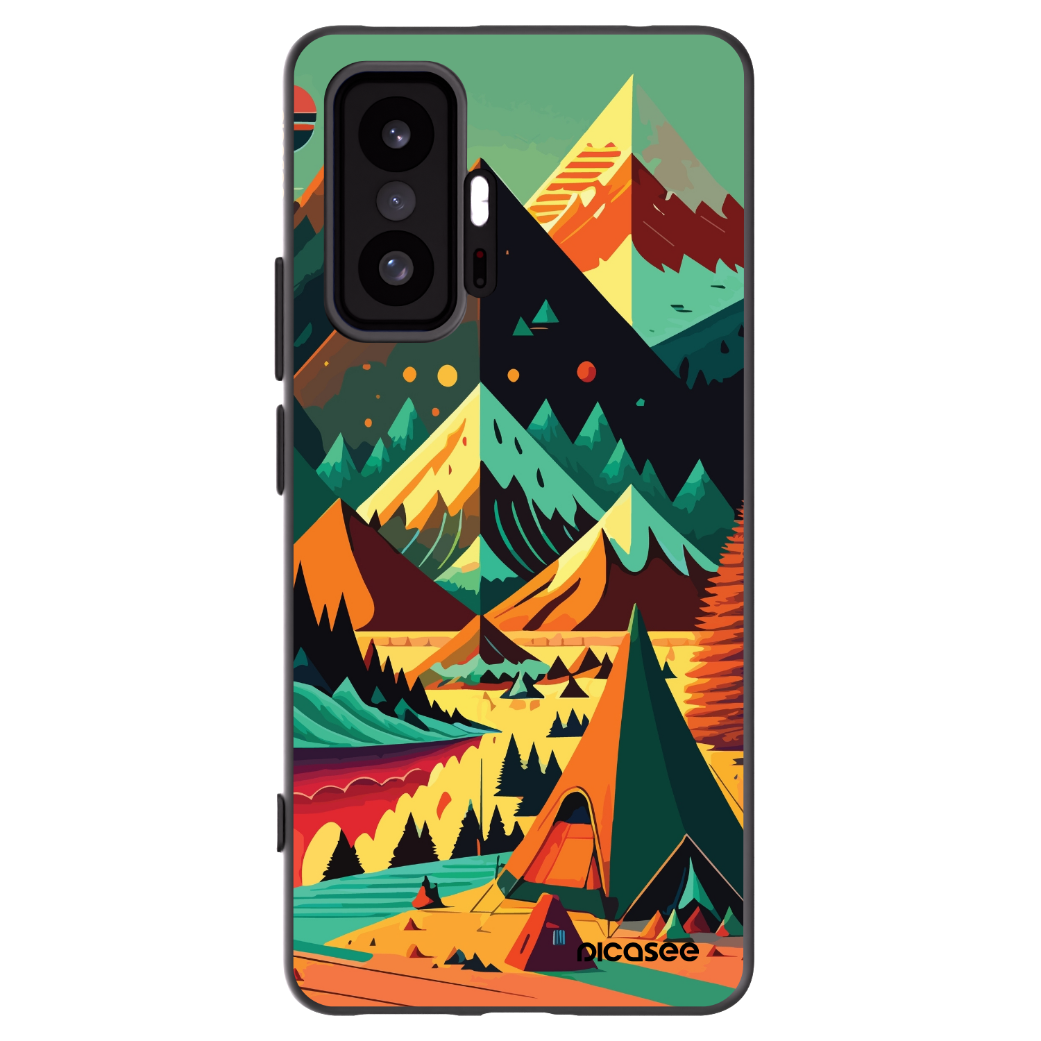 Picasee silikonowe czarne etui na Xiaomi 11T Pro - Colorado