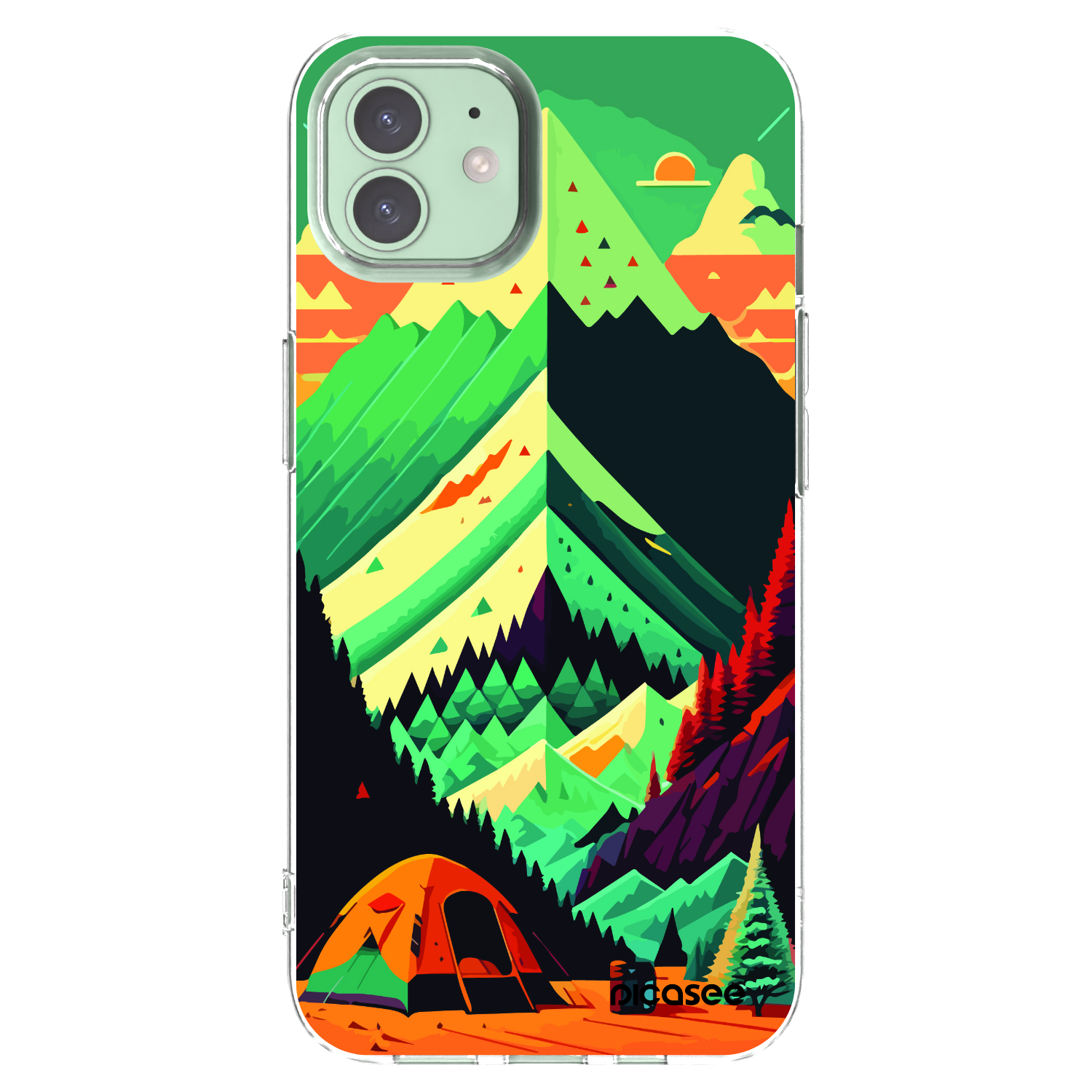 Picasee silikonowe przeźroczyste etui na Apple iPhone 12 - Whistler