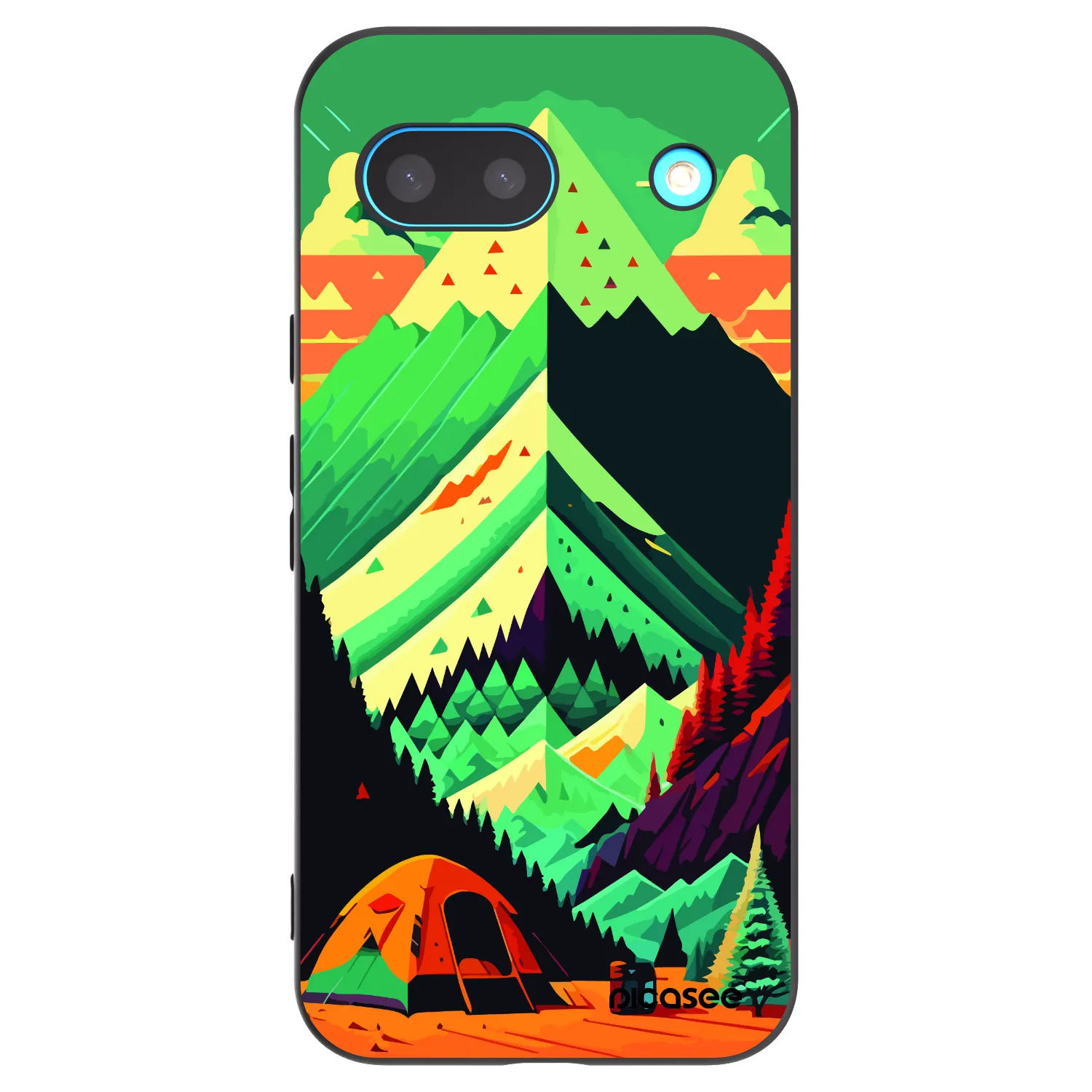 Picasee silikonowe czarne etui na Google Pixel 8a - Whistler