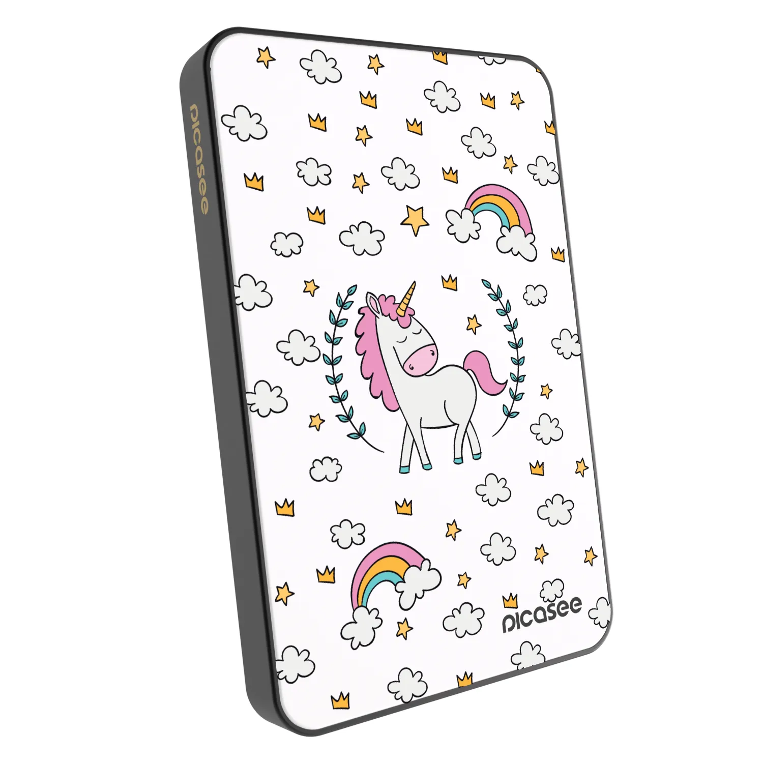 Picasee Powerbank z MagSafe 5 000 mAh Szary - Unicorn star heaven