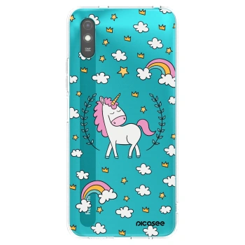Picasee silikonowe przeźroczyste etui na Xiaomi Redmi 9A - Unicorn star heaven