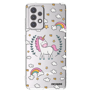 Picasee silikonowe przeźroczyste etui na Samsung Galaxy A52 5G A525F - Unicorn star heaven
