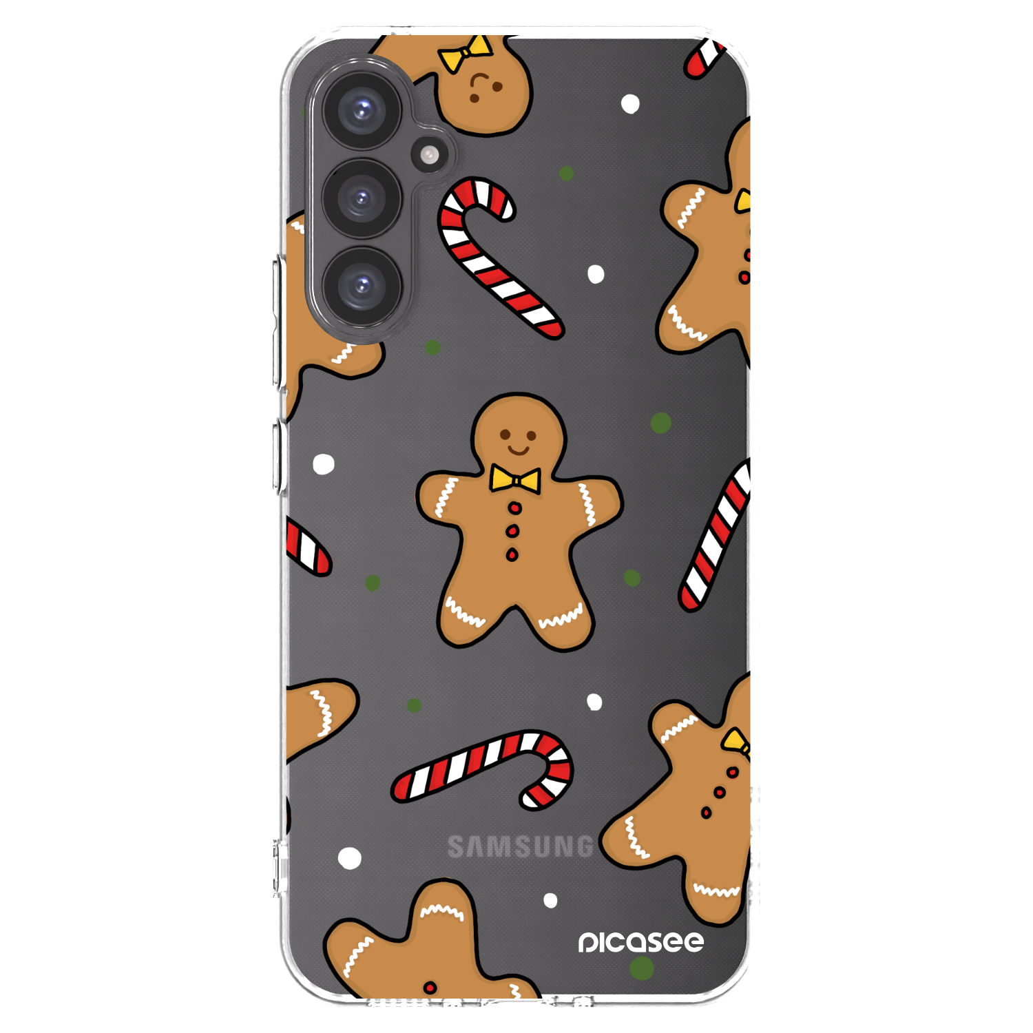 Picasee silikonowe przeźroczyste etui na Samsung Galaxy A34 5G A346B - Gingerbread