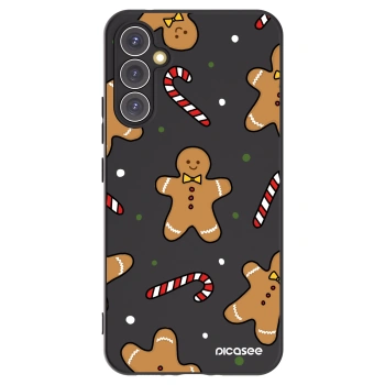 Picasee silikonowe czarne etui na Samsung Galaxy A34 5G A346B - Gingerbread