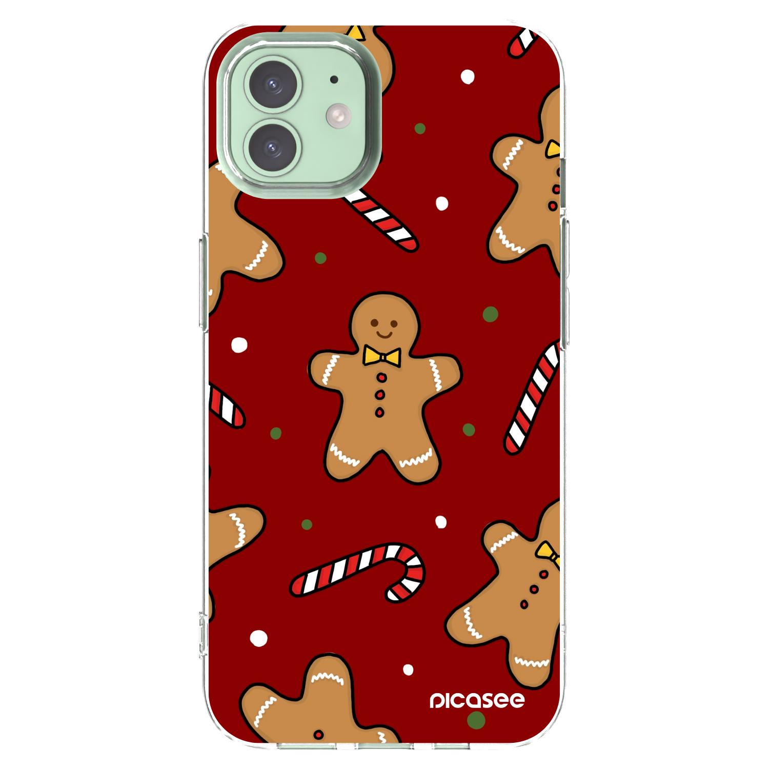 Picasee silikonowe przeźroczyste etui na Apple iPhone 12 - Gingerbread 2