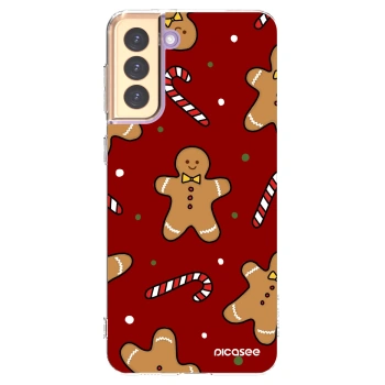 Picasee silikonowe przeźroczyste etui na Samsung Galaxy S21+ 5G G996F - Gingerbread 2