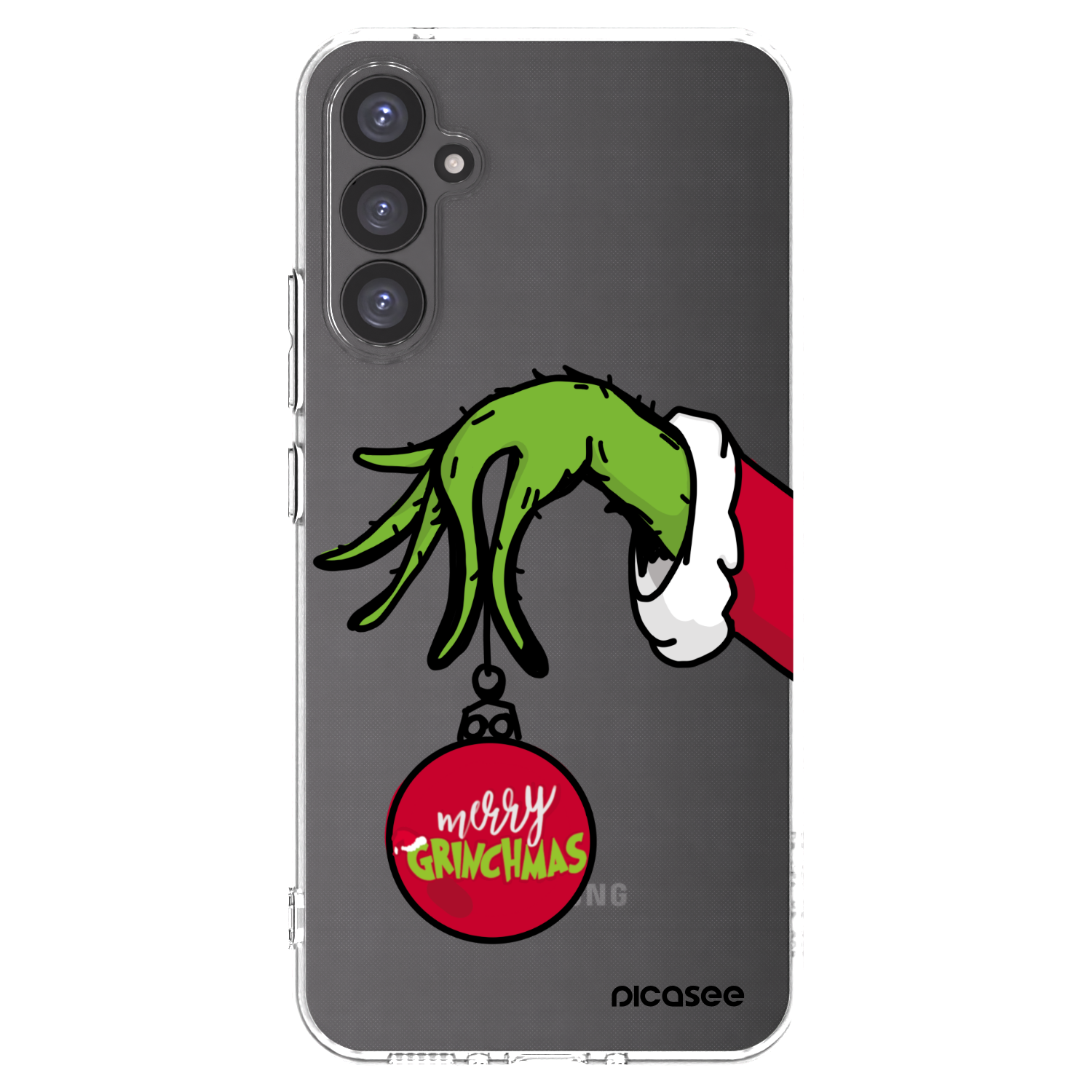 Picasee silikonowe przeźroczyste etui na Samsung Galaxy A34 5G A346B - Grinch