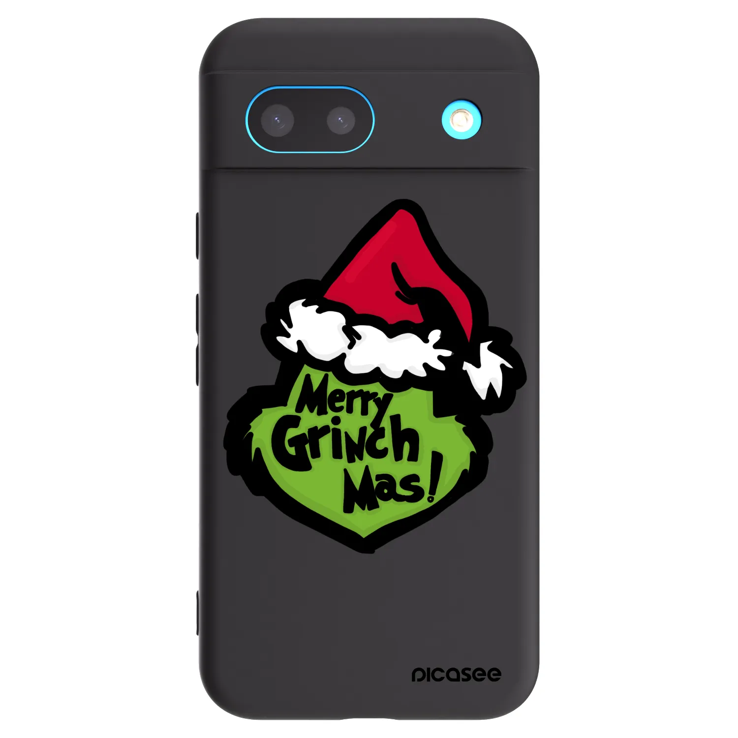Picasee silikonowe czarne etui na Google Pixel 8a - Grinch 2