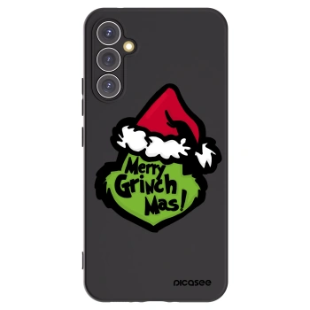 Picasee silikonowe czarne etui na Samsung Galaxy A34 5G A346B - Grinch 2