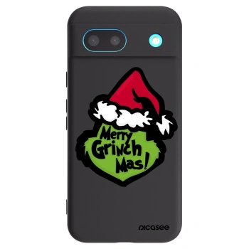 Picasee silikonowe czarne etui na Google Pixel 8a - Grinch 2