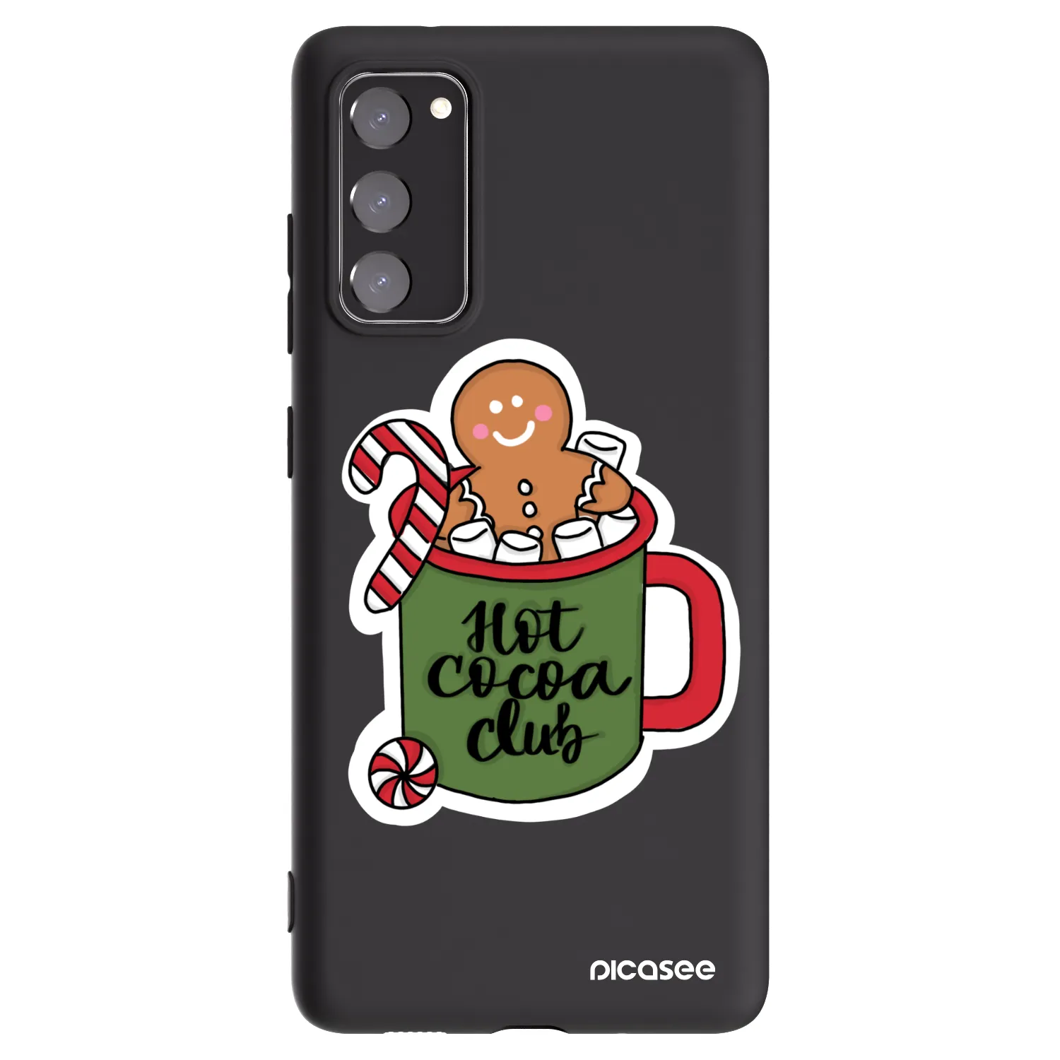 Picasee silikonowe czarne etui na Samsung Galaxy S20 FE - Hot Cocoa Club