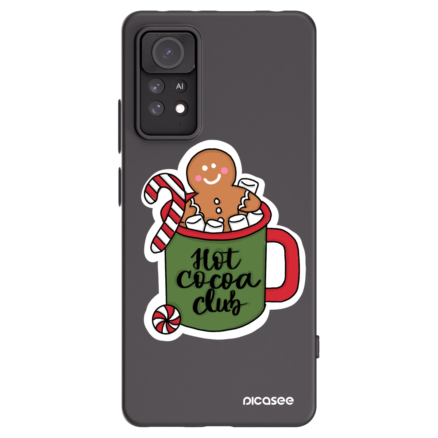 Picasee silikonowe czarne etui na Xiaomi Redmi Note 11 Pro 5G - Hot Cocoa Club