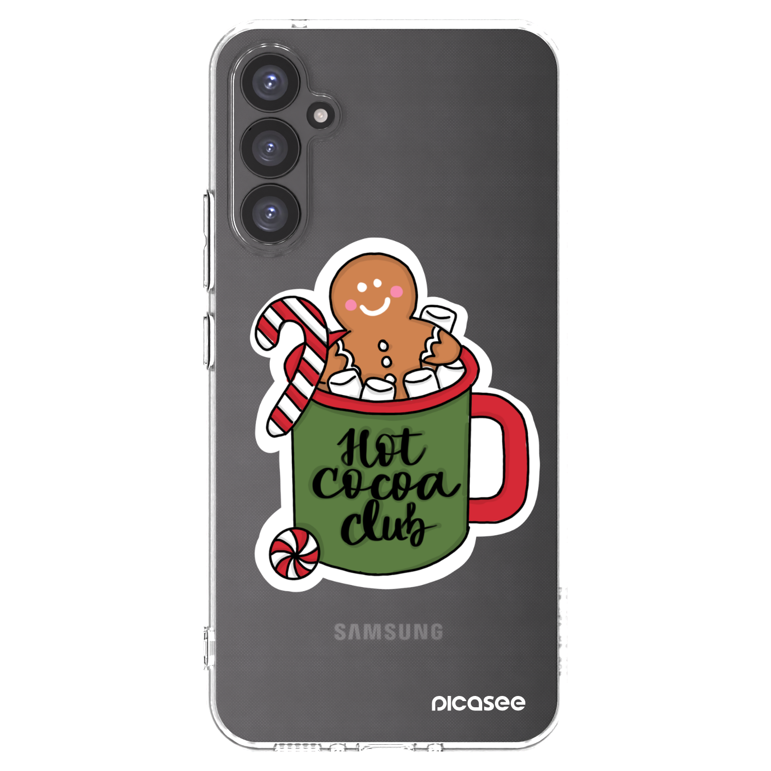 Picasee silikonowe przeźroczyste etui na Samsung Galaxy A34 5G A346B - Hot Cocoa Club