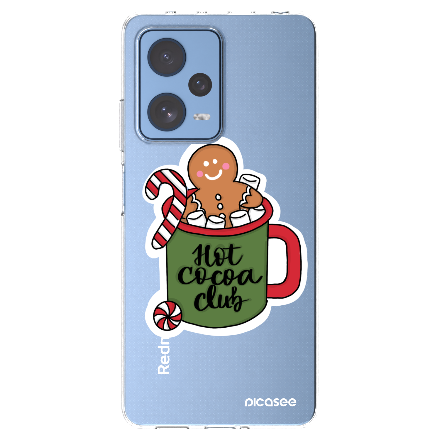 Picasee silikonowe przeźroczyste etui na Xiaomi Redmi Note 12 Pro 5G - Hot Cocoa Club