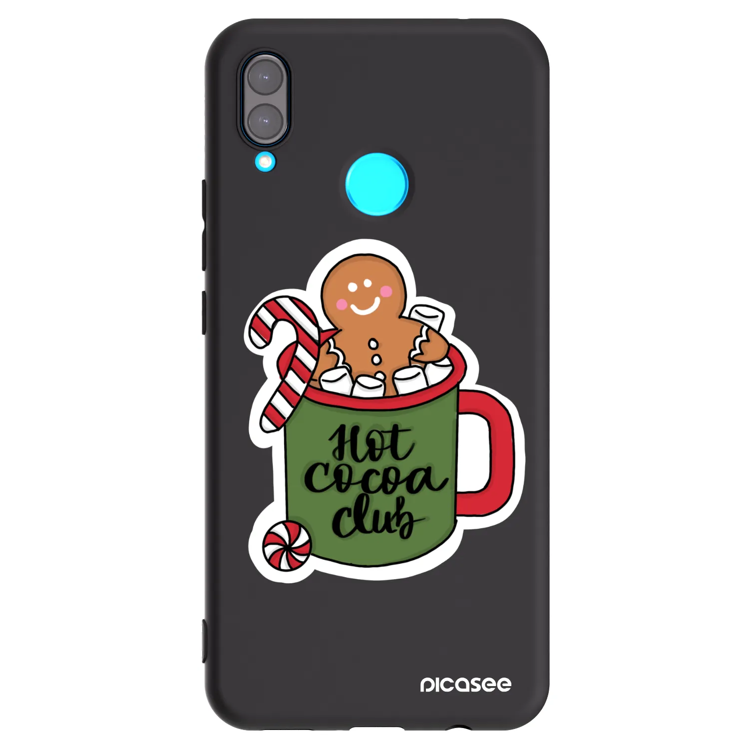 Picasee silikonowe czarne etui na Huawei Nova 3i - Hot Cocoa Club