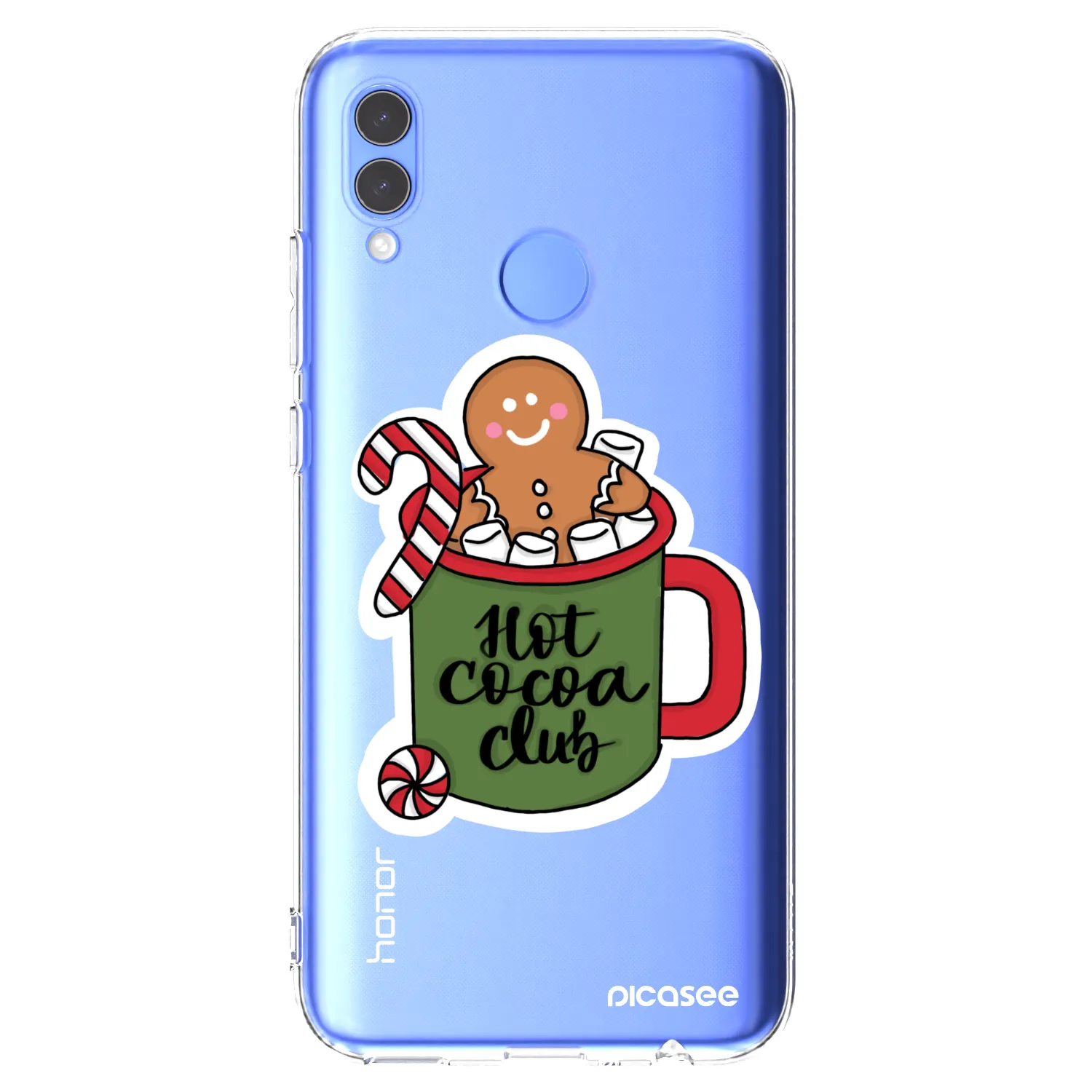 Picasee silikonowe przeźroczyste etui na Honor 10 Lite - Hot Cocoa Club