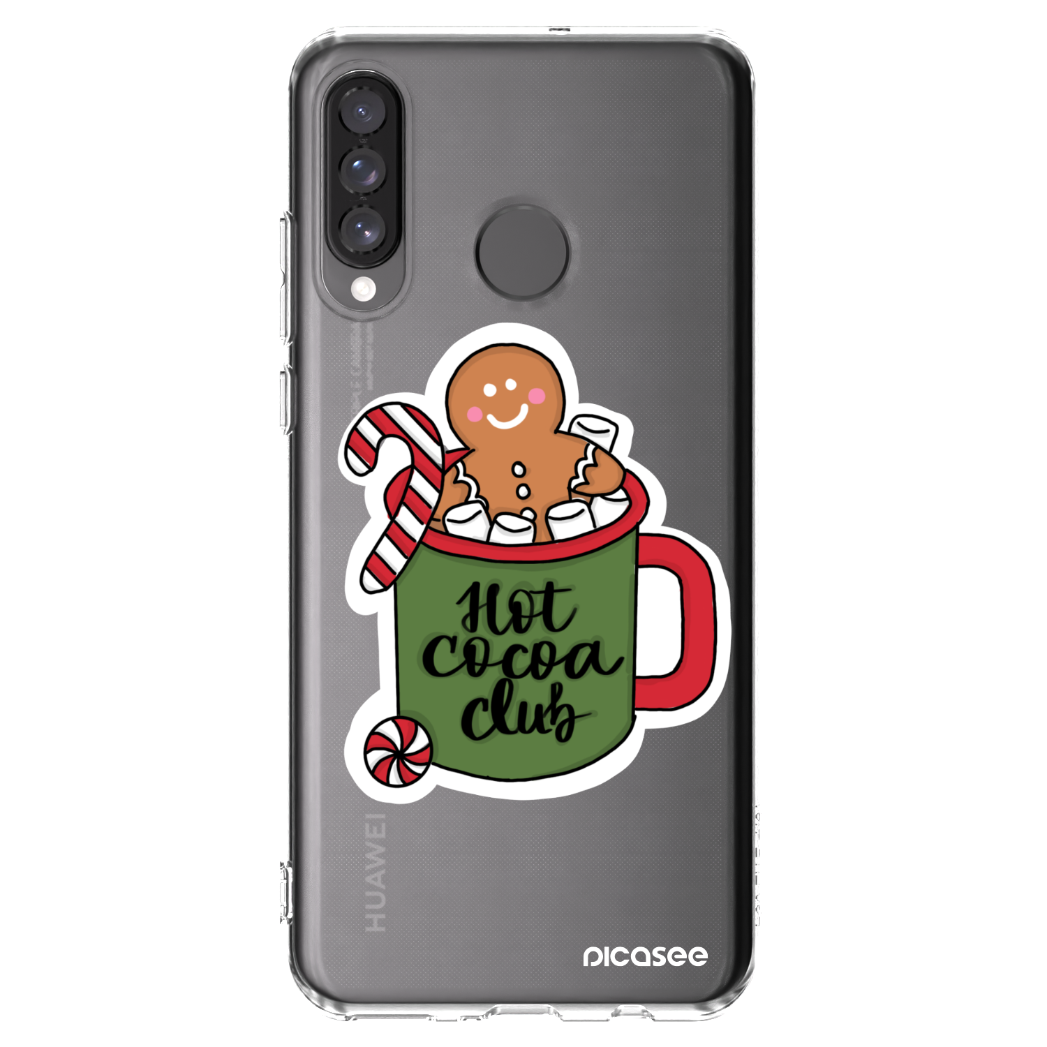 Picasee silikonowe przeźroczyste etui na Huawei P30 Lite - Hot Cocoa Club