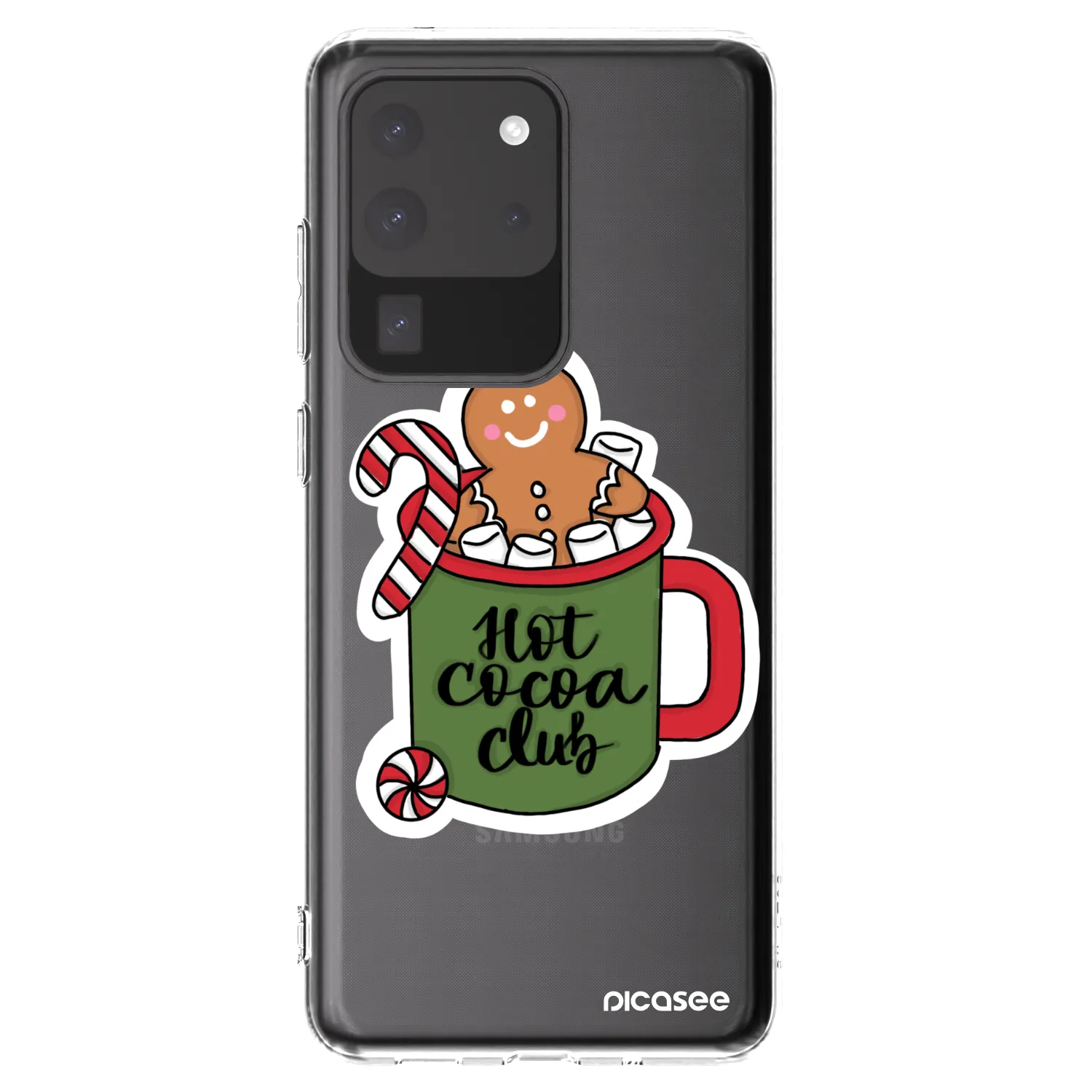 Picasee silikonowe przeźroczyste etui na Samsung Galaxy S20 Ultra 5G G988F - Hot Cocoa Club