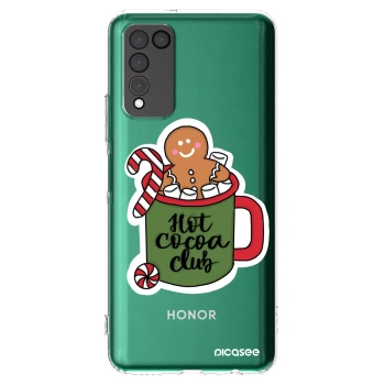 Picasee silikonowe przeźroczyste etui na Honor 10X Lite - Hot Cocoa Club