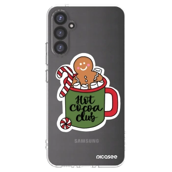 Picasee silikonowe przeźroczyste etui na Samsung Galaxy A34 5G A346B - Hot Cocoa Club